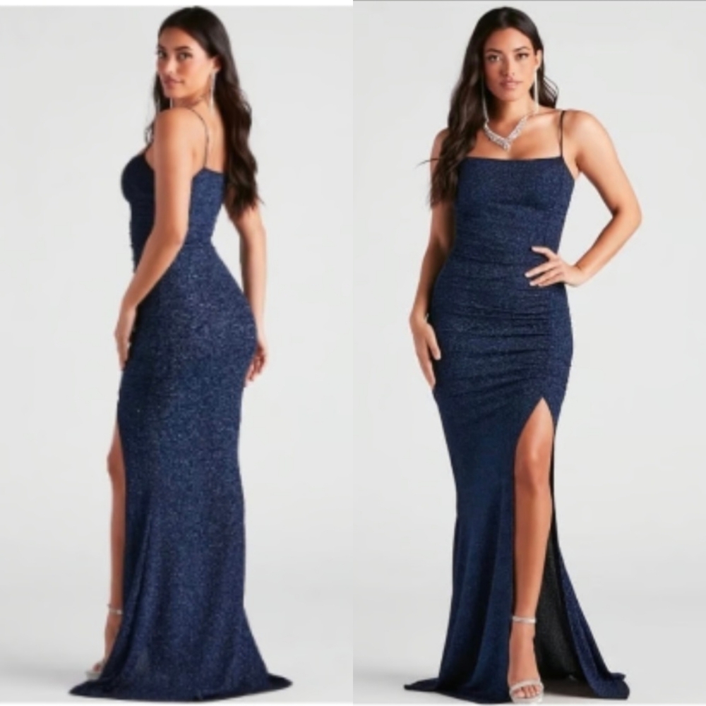Windsor Sparkling Navy Maxi Dress